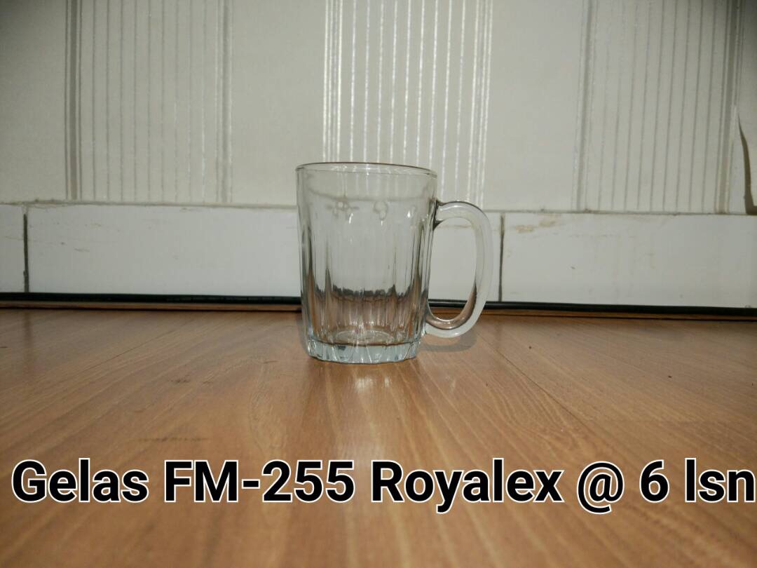  GELAS  FM 255 ROYALEX 1 DUS 6 LSN Benhul Makmur Indonesia